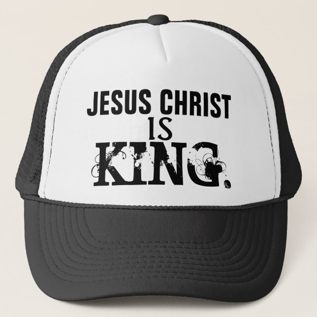 GORRA DE CAMIONERO EL JESUCRISTO ES REY (Anverso)