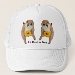 Gorra De Camionero el juguete relleno del perro de las praderas