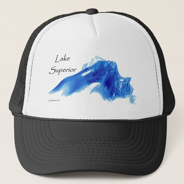 Gorra De Camionero El lago Superior profundizado (Anverso)