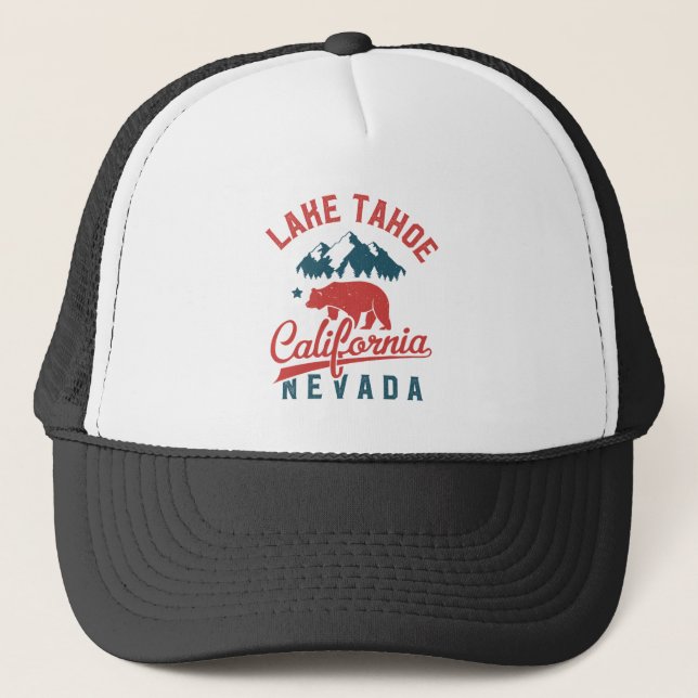 Gorra De Camionero El lago Tahoe California Nevada (Anverso)