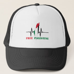 Gorra De Camionero El latido del mapa palestino-libre paró la guerra