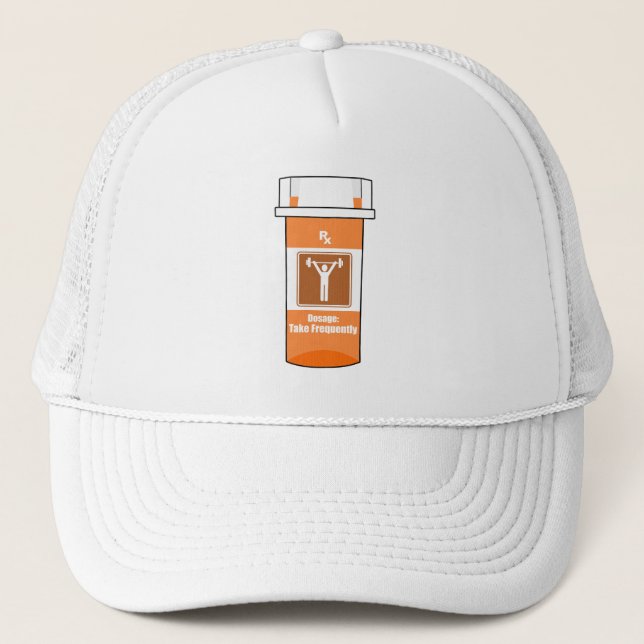 Gorra De Camionero El levantamiento de pesas es mi droga (Anverso)