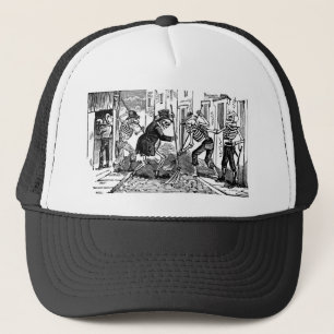 Gorra De Camionero "El limpiador de calle feliz Calaveras "