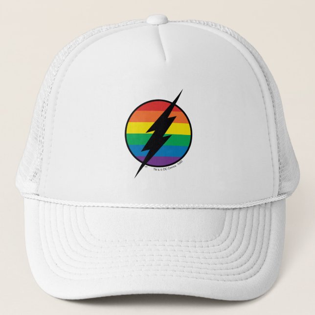 Gorra De Camionero El logo de Flash Rainbow (Anverso)