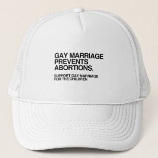 GORRA DE CAMIONERO EL MATRIMONIO GAY IMPIDE EL ABORTO