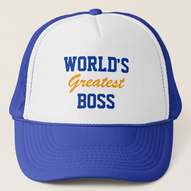 Gorra De Camionero El máximo jefe del mundo (Anverso)