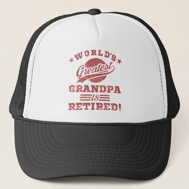 Gorra De Camionero El mayor abuelo retirado del mundo (Anverso)