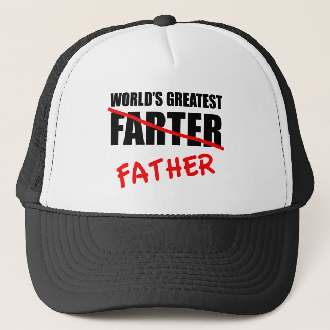 Gorra De Camionero El mayor Día del Padre más gracioso del mundo (Anverso)