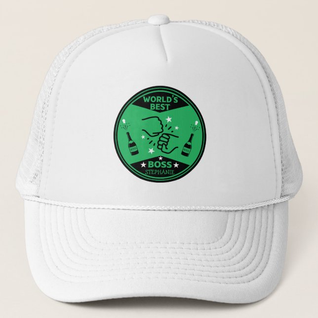 Gorra De Camionero El mayor jefe del mundo (Anverso)