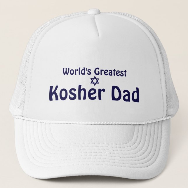 Gorra De Camionero El mayor padre Kosher del mundo (Anverso)