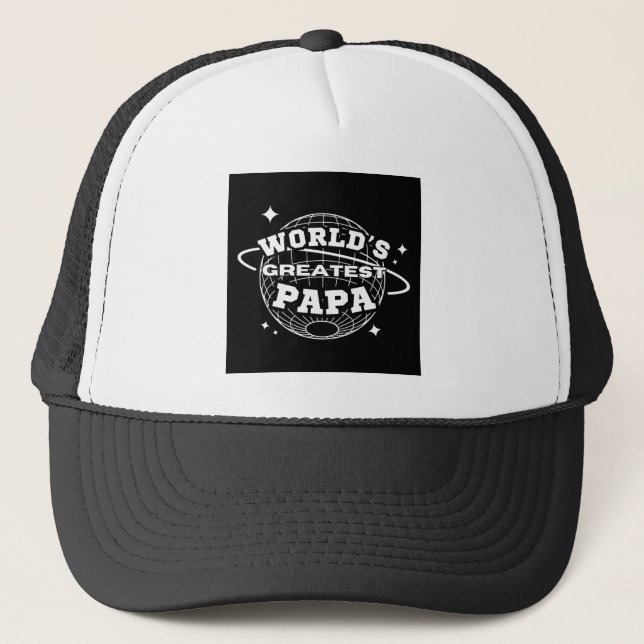 Gorra De Camionero El mayor papá del mundo (Anverso)