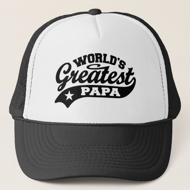 Gorra De Camionero El mayor papá del mundo (Anverso)
