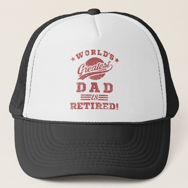 Gorra De Camionero El mayor papá retirado del mundo (Anverso)