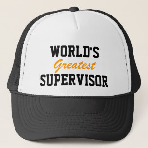 Gorra De Camionero El mayor tope supervisor del mundo
