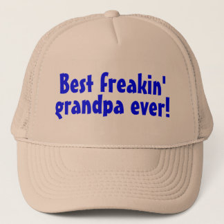 Gorra De Camionero El mejor abuelo de Freakin nunca (azul)