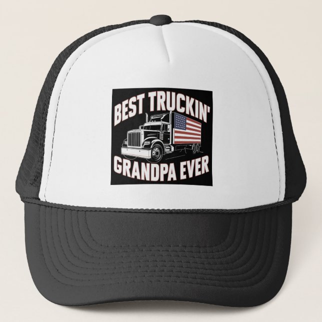 Gorra De Camionero El mejor abuelo de la camioneta (Anverso)