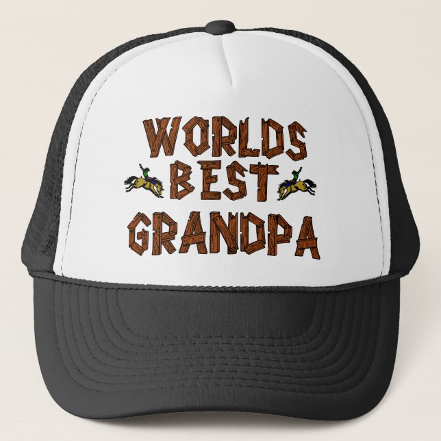 Gorra De Camionero El mejor abuelo de los mundos (Anverso)