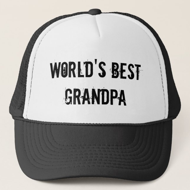 Gorra De Camionero El mejor abuelo del mundo (Anverso)
