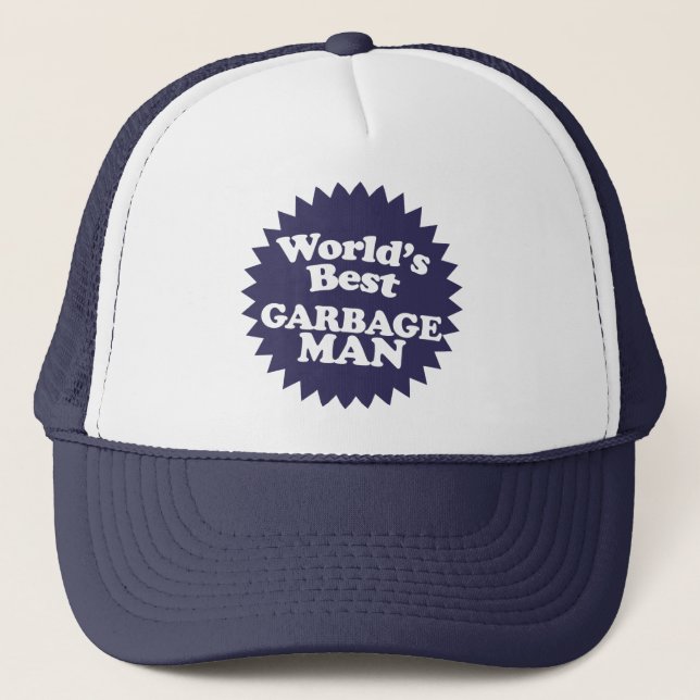 Gorra De Camionero El mejor basurero del mundo (Anverso)