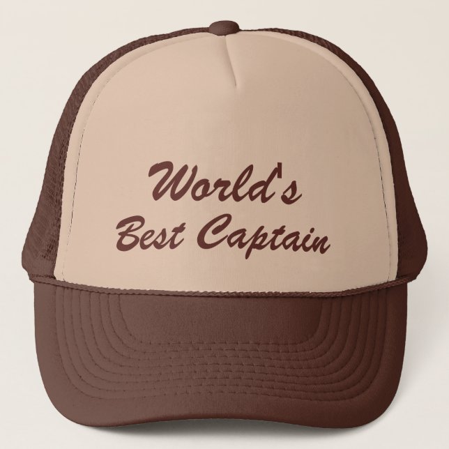 Gorra De Camionero El mejor capitán de los mundos (Anverso)