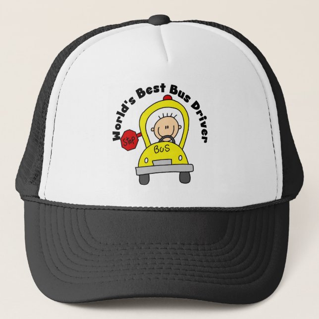 Gorra De Camionero El mejor conductor del autobús (Anverso)