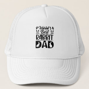 Gorra De Camionero El mejor conejo del mundo, papá-hija-mamá-graciosa