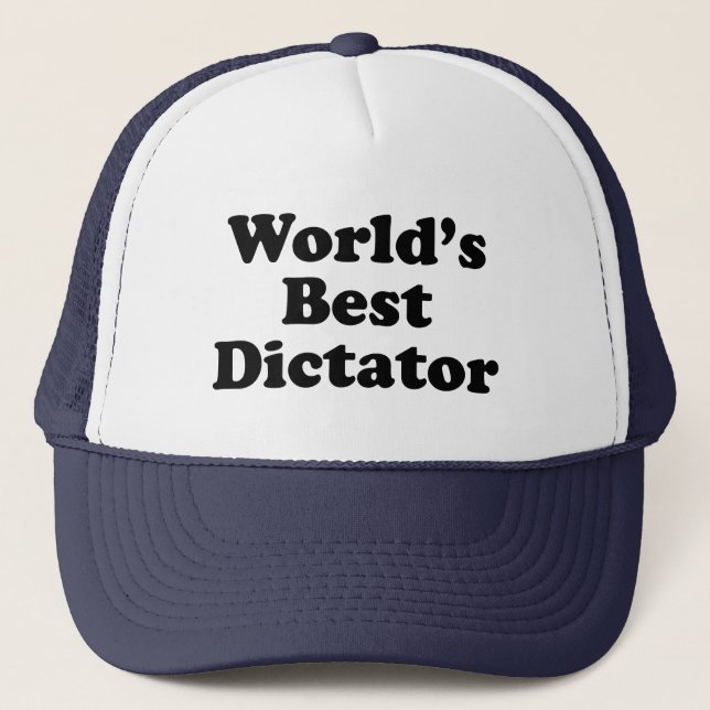 Gorra De Camionero El mejor dictador del mundo (Anverso)