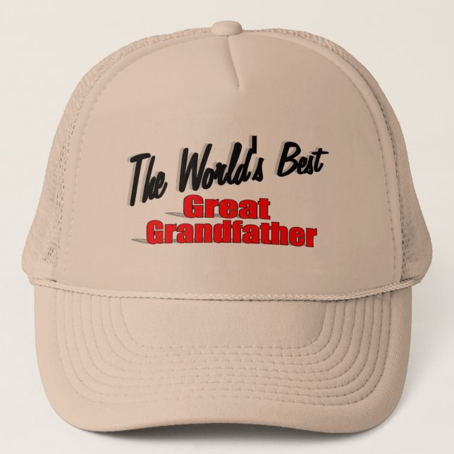Gorra De Camionero El mejor grande del mundo - abuelo (Anverso)