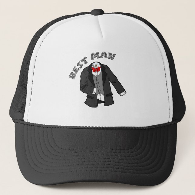 Gorra De Camionero El mejor hombre de Tuxedo (Anverso)