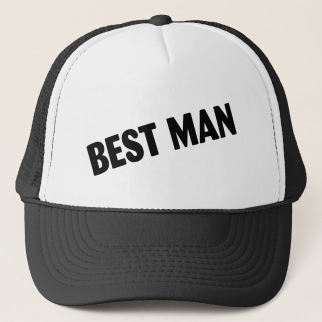 Gorra De Camionero El mejor hombre que casa negro (Anverso)