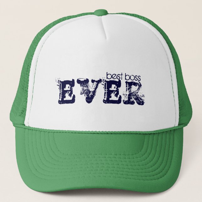 Gorra De Camionero el mejor jefe, NUNCA (Anverso)