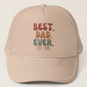Gorra De Camionero El mejor padre retro de todos los tiempos establec