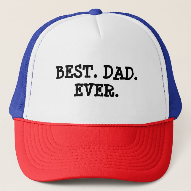Gorra De Camionero El mejor papá de béisbol (Anverso)