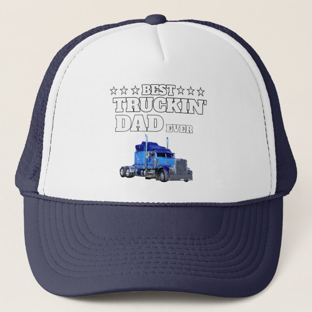 Gorra De Camionero El mejor papá de camionetas. (Anverso)