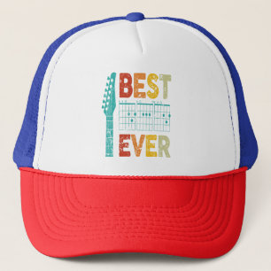 Gorra De Camionero El mejor papá de guitarra nunca acorde mejor camis