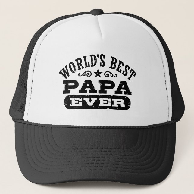 Gorra De Camionero El mejor Papa del mundo (Anverso)