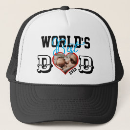 Gorra De Camionero El mejor papá del mundo con foto