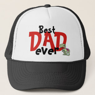 Gorra De Camionero El mejor papá jamás rojo negro texto bebé de padre