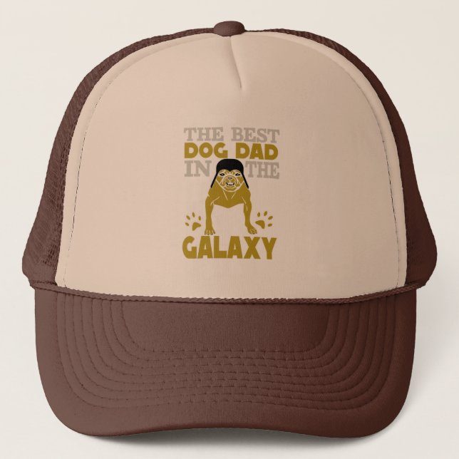 Gorra De Camionero El mejor papá perro de la galaxia (Anverso)