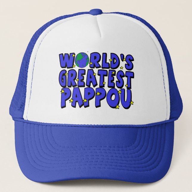 Gorra De Camionero El mejor papou del mundo (Anverso)