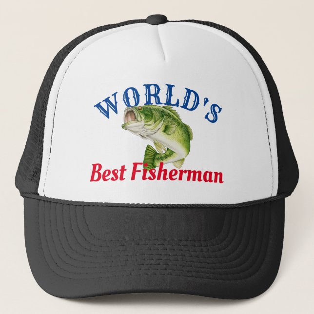 Gorra De Camionero El mejor pescador del mundo (Anverso)