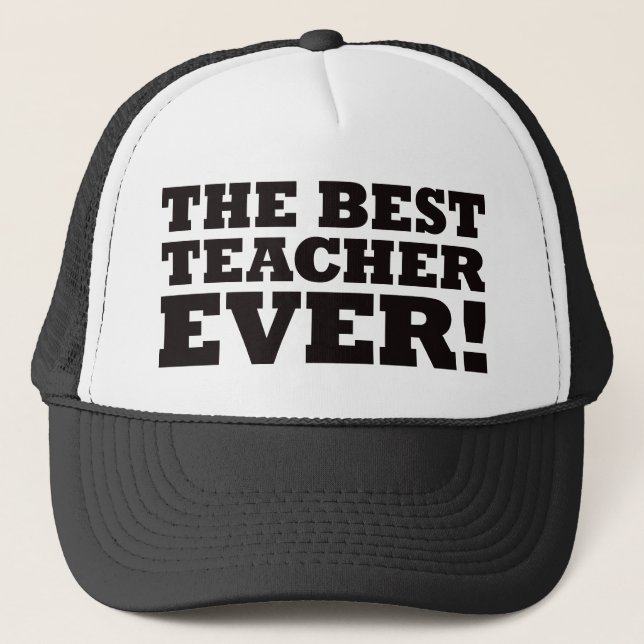 Gorra De Camionero El mejor profesor nunca (Anverso)