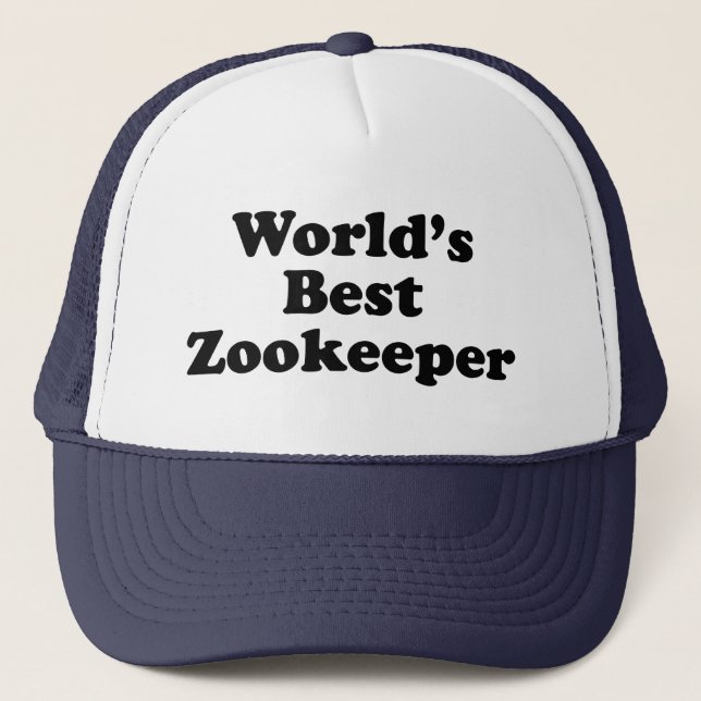 Gorra De Camionero El mejor Zookeeper del mundo (Anverso)