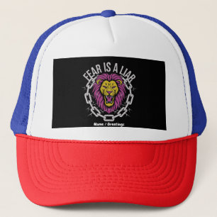 Gorra De Camionero El miedo es una cita cristiana Inspiradora y menti