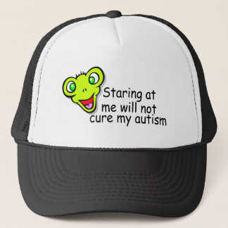 Gorra De Camionero El mirar fijamente mí no me curará autismo (el
