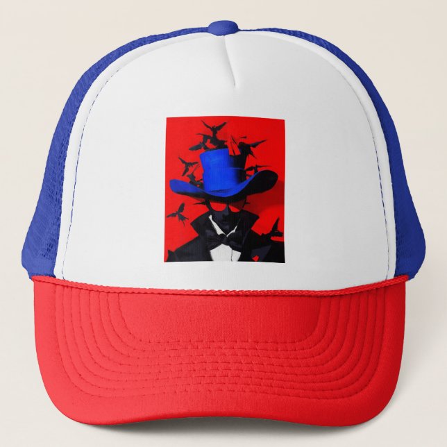 Gorra De Camionero El misterioso caballero usa la pérdida y la confia (Anverso)