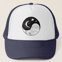 Gorra De Camionero El místico celeste Yin Yang significa amor