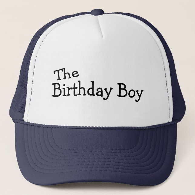 Gorra De Camionero El muchacho del cumpleaños (Anverso)