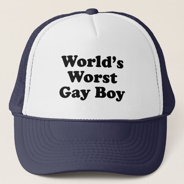 Gorra De Camionero El muchacho gay peor del mundo (Anverso)