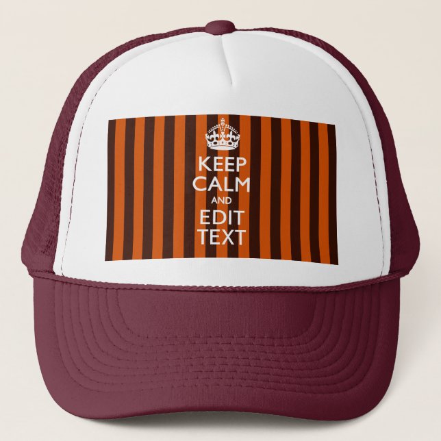 Gorra De Camionero El naranja quemado personaliza esto guarda la obra (Anverso)